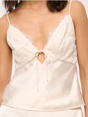 Abercrombie & Fitch Bella Tie-Front Cami – Size Medium